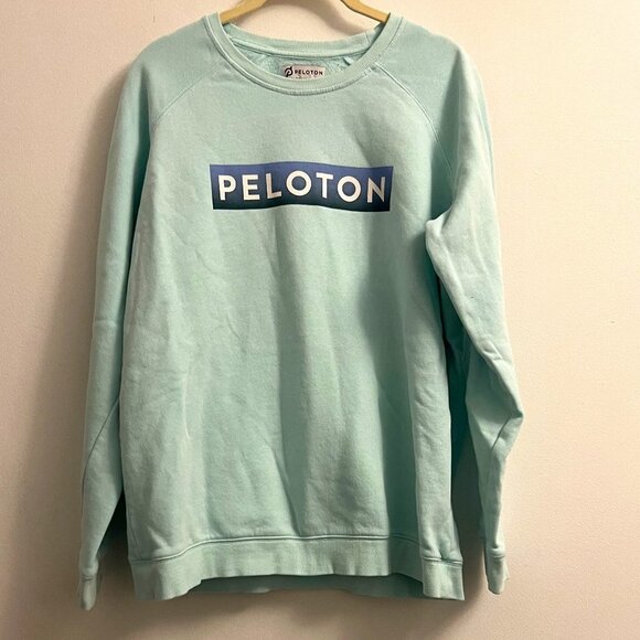 Peloton Light Blue Crewneck Sweater - Size M - Picture 1 of 12
